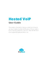 Предварительный просмотр 1 страницы SKY BLUE Hosted VoIP User Manual