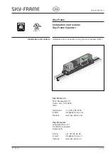 Preview for 1 page of Sky-Frame SFO Installation Instructions Manual