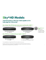 Предварительный просмотр 3 страницы Sky+HD DRX780 User Manual