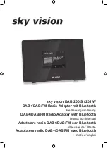 Preview for 1 page of sky vision DAB 200 S Instruction Manual