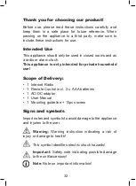 Preview for 32 page of sky vision IR 65S Instruction Manual