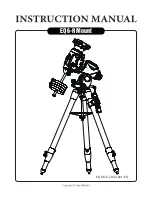 SKY-WATCHER EQ6-R MOUNT Instruction Manual предпросмотр