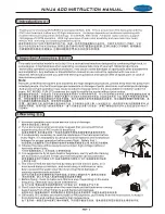 Предварительный просмотр 3 страницы SkyArtec Ninja 400 Instruction Manual