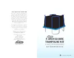 Preview for 1 page of SkyBound 4 ARCH SQUARE TRAMPOLINE NET Assembly And Installation Manual