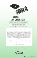 SkyBound ANCHOR KIT Assembly And Installation Manual предпросмотр