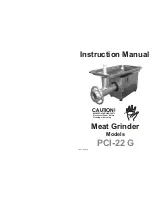 Preview for 1 page of Skyfood PCI-22 G Instruction Manual