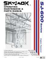 Skyjack SJ-7027 Operating, Maintenance And Parts Manual preview