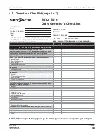 Предварительный просмотр 45 страницы Skyjack SJ12 Operation Manual