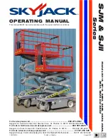 Skyjack SJII 3015 Operating Manual preview