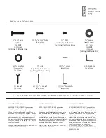 Preview for 3 page of Skyline Furniture 410SH Series Assembly Instructions Manual