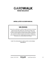 Предварительный просмотр 2 страницы SkyLine GARDWALK Installation & User Manual