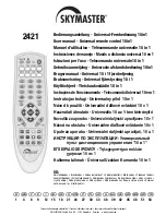 Skymaster 2421 User Manual предпросмотр