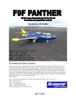 Skymaster ARF PRO PANTHER Assembly And Operation Manual предпросмотр