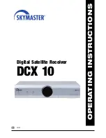 Skymaster DCX 10 Operating Instructions Manual preview