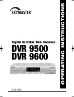 Skymaster DVR 9500 Operating Instructions Manual предпросмотр