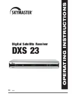 Предварительный просмотр 1 страницы Skymaster DXS 23 Operating Instructions Manual