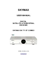 Preview for 1 page of Skymax SX 771 ST COMBO User Manual