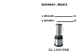 Preview for 3 page of Skymsen TA-2.0 SUPER GOURMET Instruction Manual