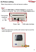 Предварительный просмотр 7 страницы Skynet XPRINTER XP-460B User Manual