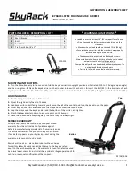 SkyRack SR-KR-201 Instruction & Assembly Sheet предпросмотр