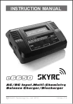 Skyrc e6650 Instruction Manual preview