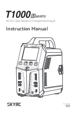 Skyrc Maestro T1000 Instruction Manual preview