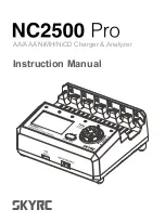 Skyrc NC2500 Pro Instruction Manual предпросмотр