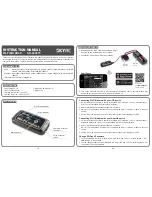 Предварительный просмотр 1 страницы Skyrc SK-600075 Instruction Manual