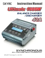 Предварительный просмотр 1 страницы Skyrc Ultimate 1000W Instruction Manual