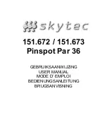 Preview for 1 page of Skytec 151.672 User Manual