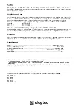 Preview for 3 page of Skytec 160.375-II Instruction Manual