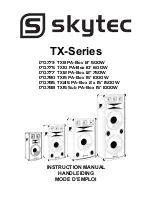 Skytec 170.773 TX8 Instruction Manual предпросмотр