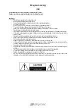 Предварительный просмотр 2 страницы Skytec 172.558 Instruction Manual