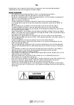 Предварительный просмотр 9 страницы Skytec 172.558 Instruction Manual