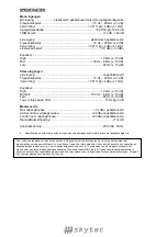 Предварительный просмотр 25 страницы Skytec 172.564 Instruction Manual