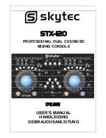 Preview for 1 page of Skytec STX-120 User Manual