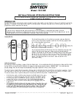 Skytech 1001 BE Installation And Operating Instructions Manual preview