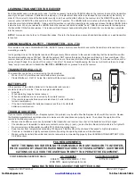 Preview for 4 page of Skytech 1001 T/LCD-A Installation And Operating Instructions