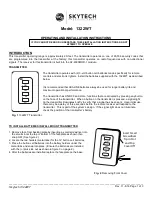 Preview for 1 page of Skytech 1322WT Operating And Installation Instructions