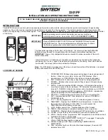 Skytech 3301PF Installation And Operating Instructions Manual предпросмотр