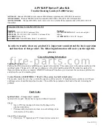 Preview for 3 page of Skytech AFVK-SP Series Troubleshooting Manual