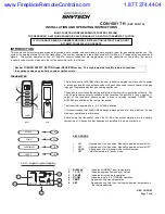 Предварительный просмотр 1 страницы Skytech CON 1001 TH Installation And Operating Instructions Manual