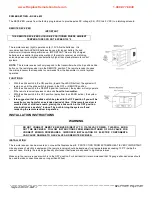 Предварительный просмотр 3 страницы Skytech RCAF-LMF-1 Installation And Operating Instructions