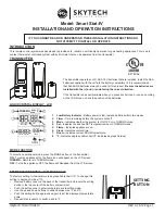 Skytech Smart Stat-IV Installation And Operation Instructions Manual preview