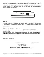 Предварительный просмотр 5 страницы Skytech SP1001H/L-TH Operating Instructions Manual