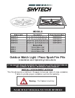 Предварительный просмотр 1 страницы Skytech SSB10 Installation And Operating Instructions Manual