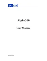 SkyTone Alpha300 User Manual preview