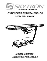 Skytron ELITE 6000 Series Operator'S Manual предпросмотр