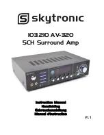 SKYTRONIC 103.210 AV-320 Instruction Manual предпросмотр