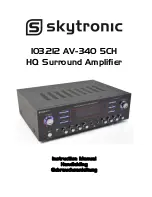 SKYTRONIC 103.212 AV-340 5CH Instruction Manual предпросмотр